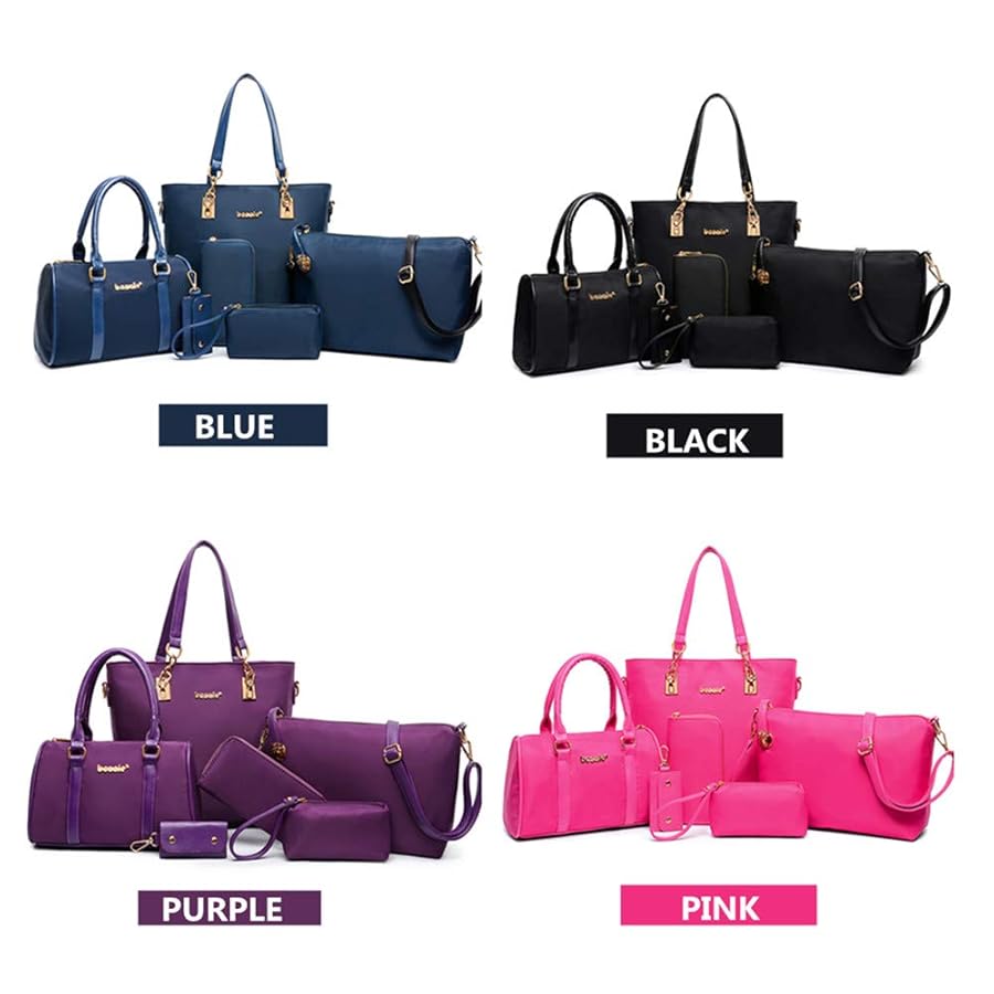 Amazon.com: AlwaySky Women Shoulder Bag 6 PCS Top-Handle